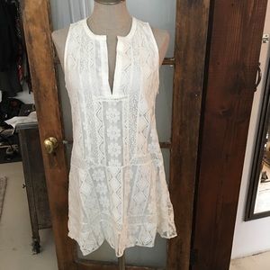 Esley- White summer lace dress