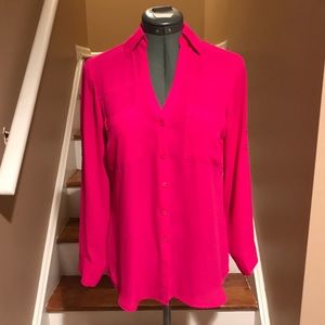 Express hot pink blouse in size XS
