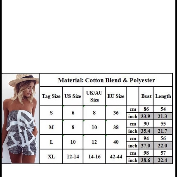 Off Shoulder Striped short Jumpsuit Romper - Picture 4 of 4