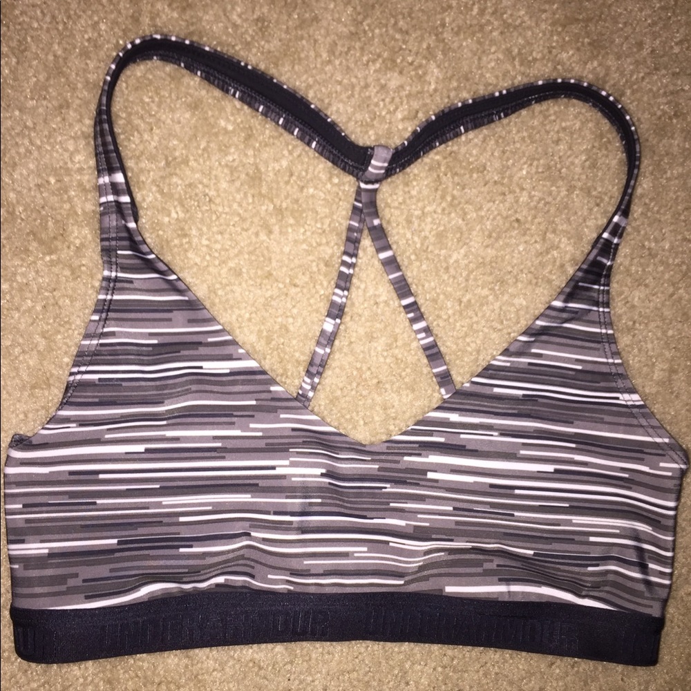 Under Armour Patterned Sports Bra (Small)