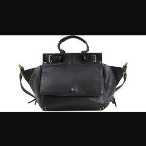 Jerome Dreyfuss Johan Trapeze bag in black leather