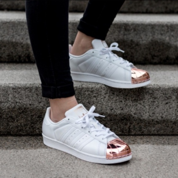 Adidas superstar rose gold copper metal toe white - Picture 3 of 6