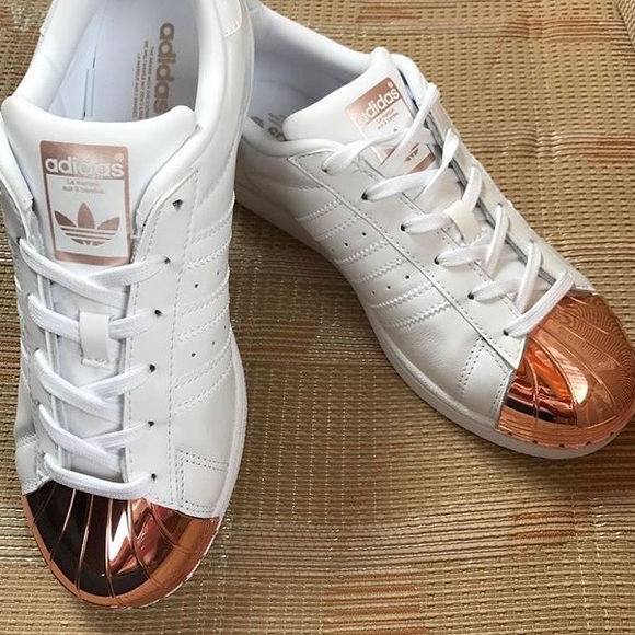 Adidas superstar rose gold copper metal toe white - Picture 2 of 6