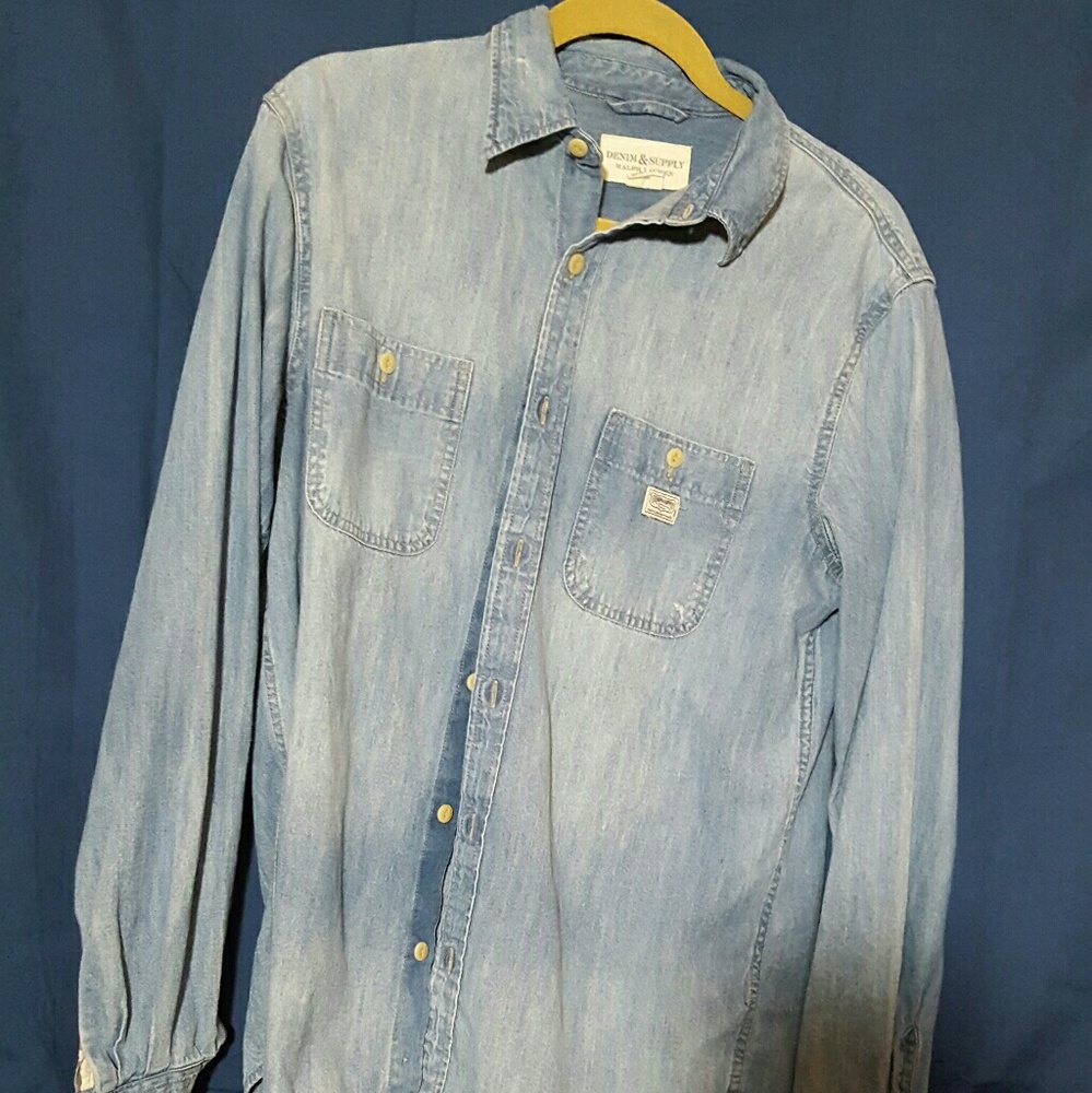 Denim button up