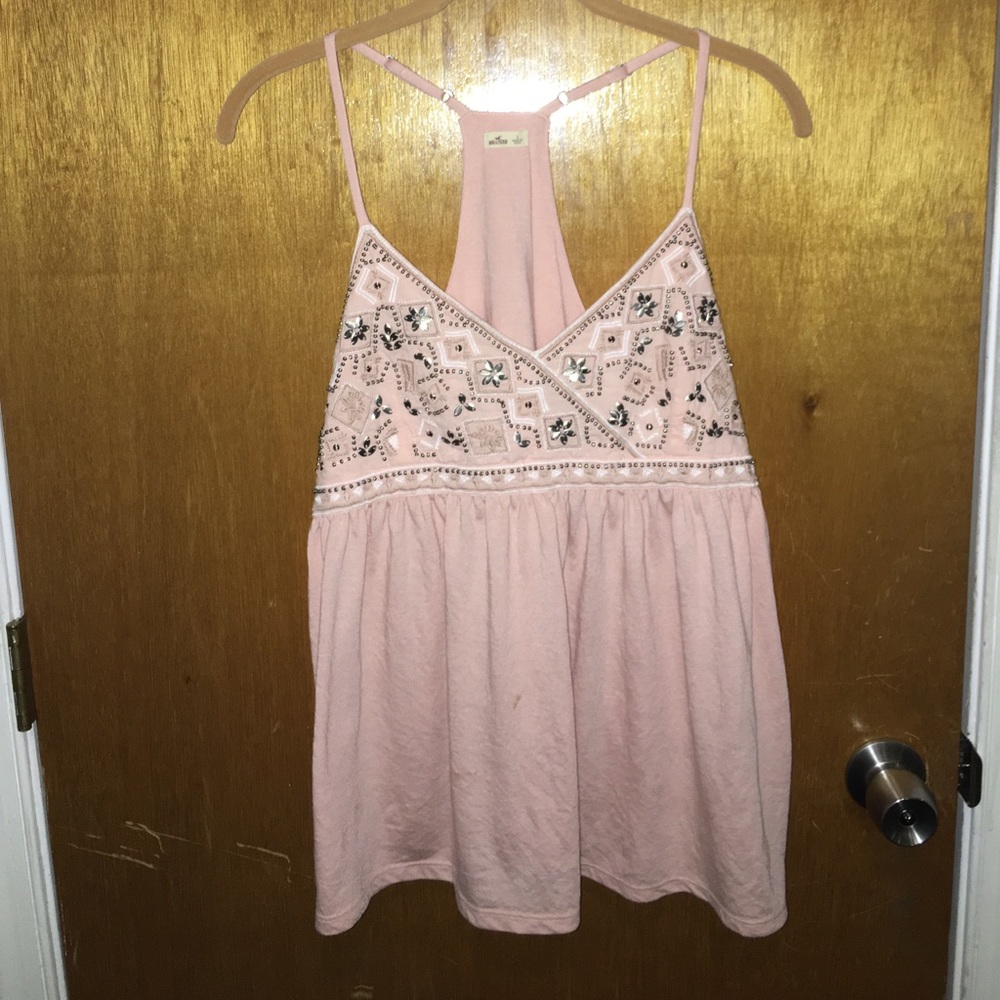 ⭐️LOWEST PRICE⭐️ Embellished Hollister Tank Top