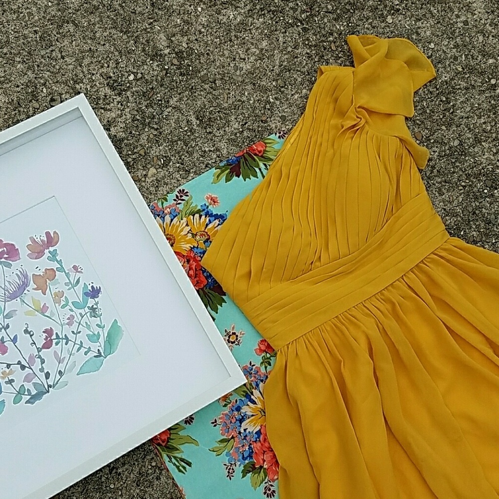 Marigold One Shoulder Dress