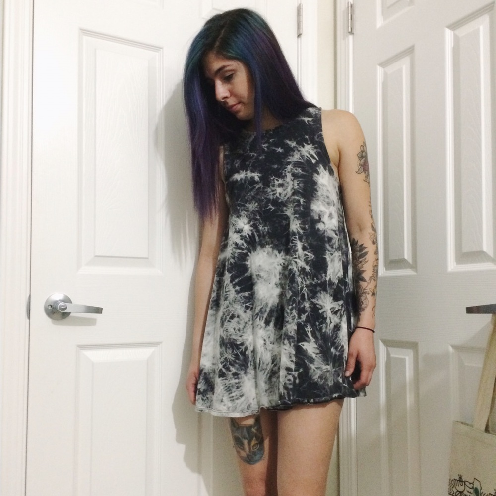 Adorable, Acid-wash, Babydoll Dress