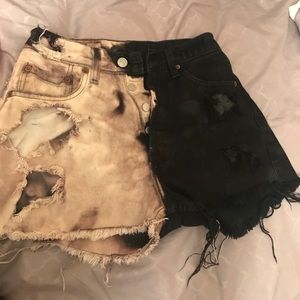Distressed shorts
