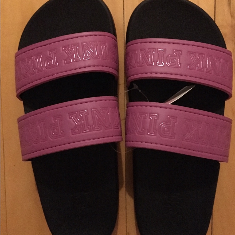 Victoria's Secret pink slides