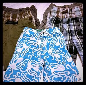 7 pairs of boy's shorts.