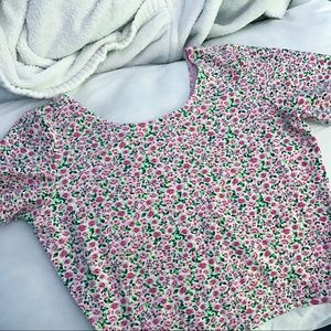 American Apparel Floral Crop Top