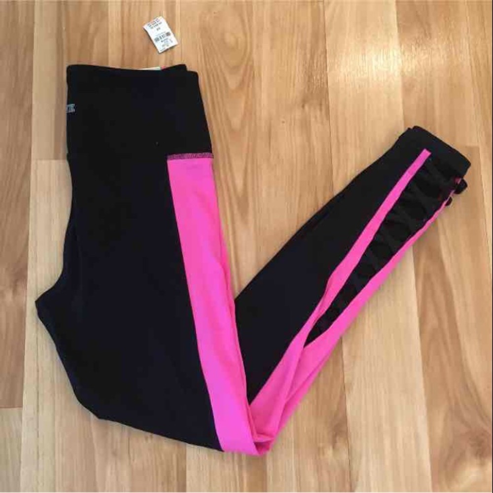 VS PINK ultimate high waist strappy leggings