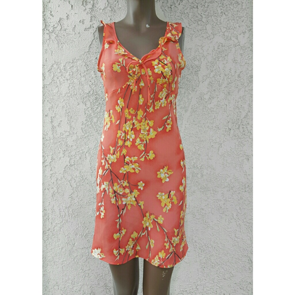 Orange Floral Combo Sundress