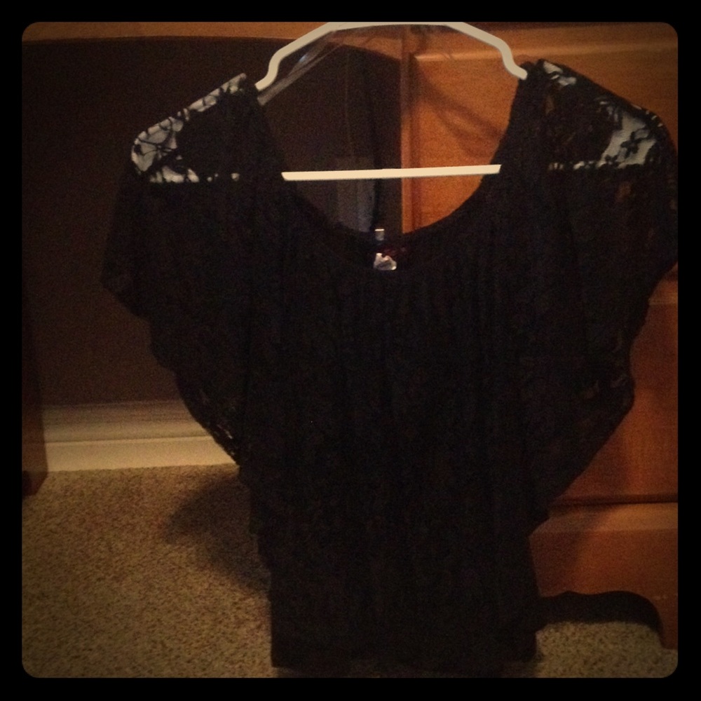 Black Lacey shirt