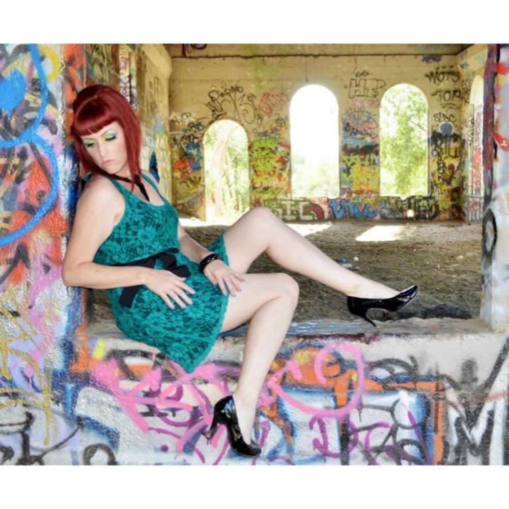 Lacy Green Express Dress