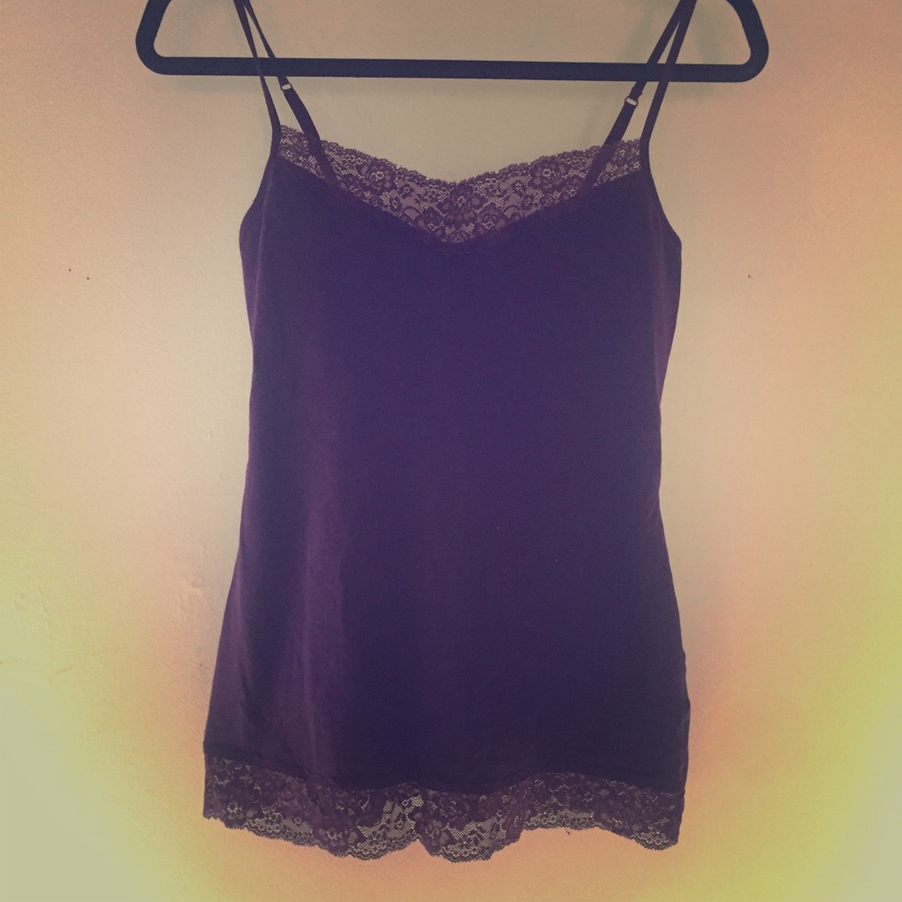 Express Lace Trim Camisole with Built in Bra