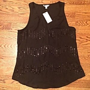 NWT Candies sequined tank