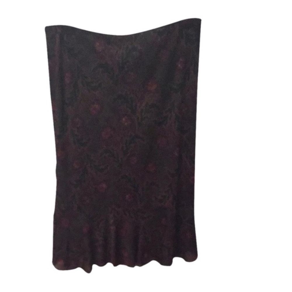 Black Express floral print skirt
