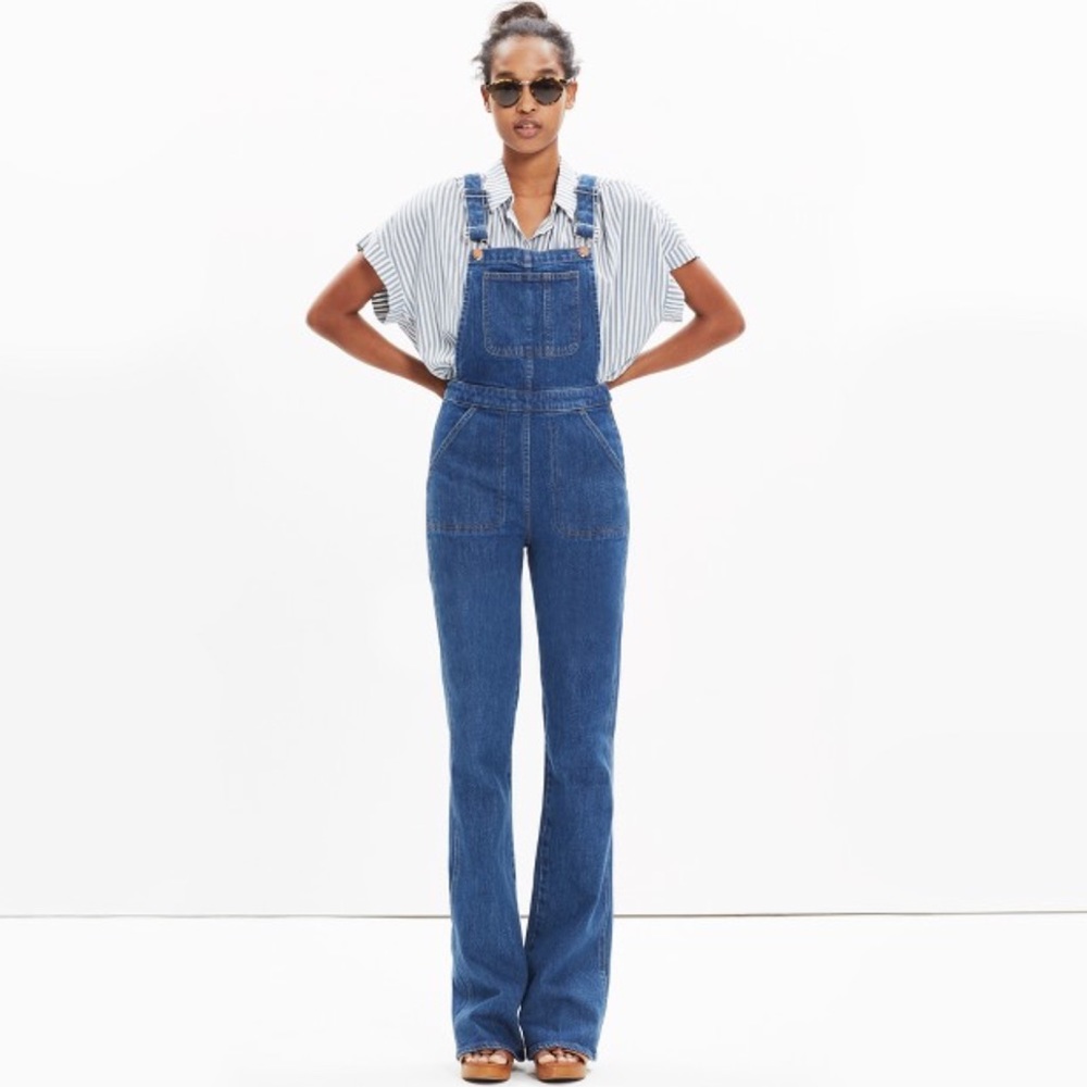 NWT // Madewell flea market flare overalls