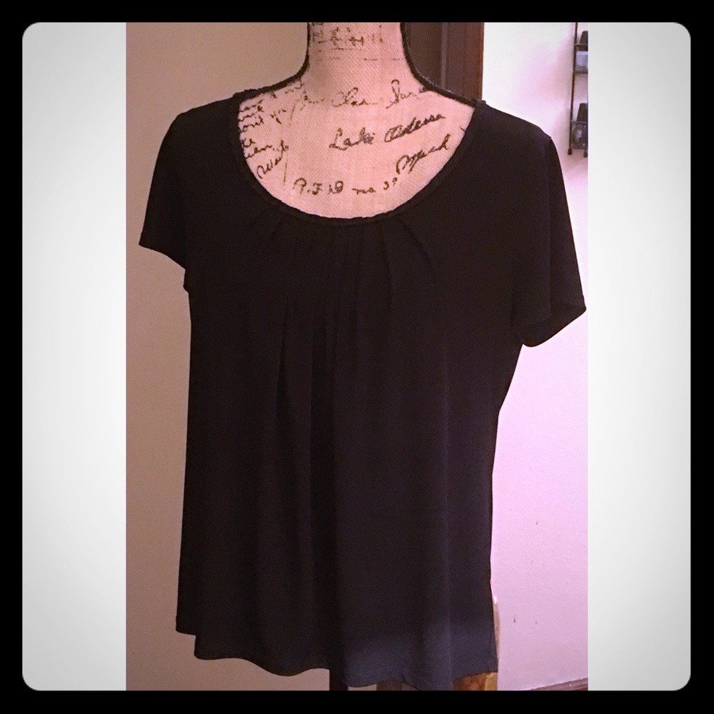 George Simple Black Blouse 12/14
