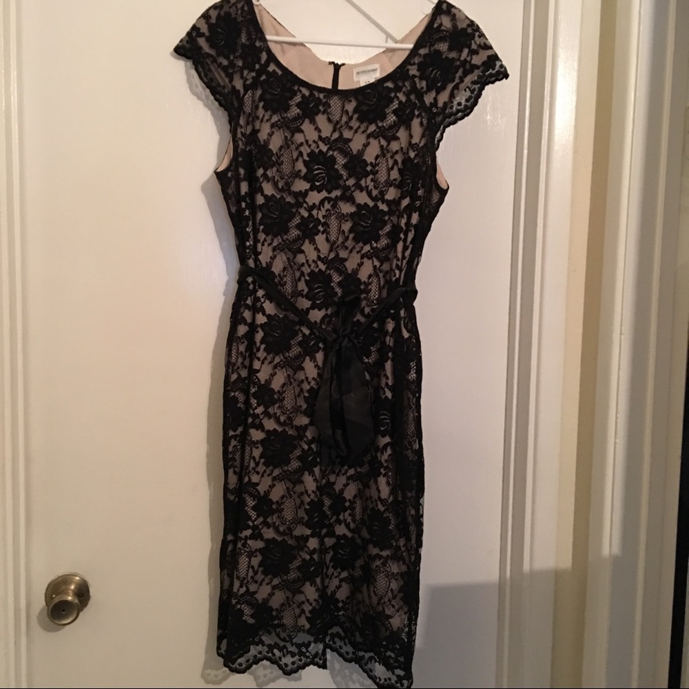 Black Lace Maternity Dress