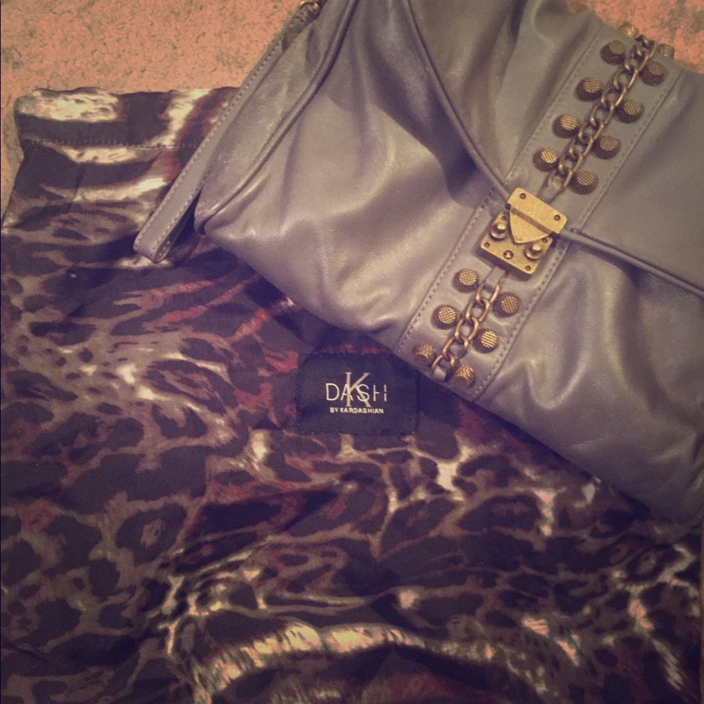 K- DASH BY KARDASHIAN CLUTCH- with dust bag