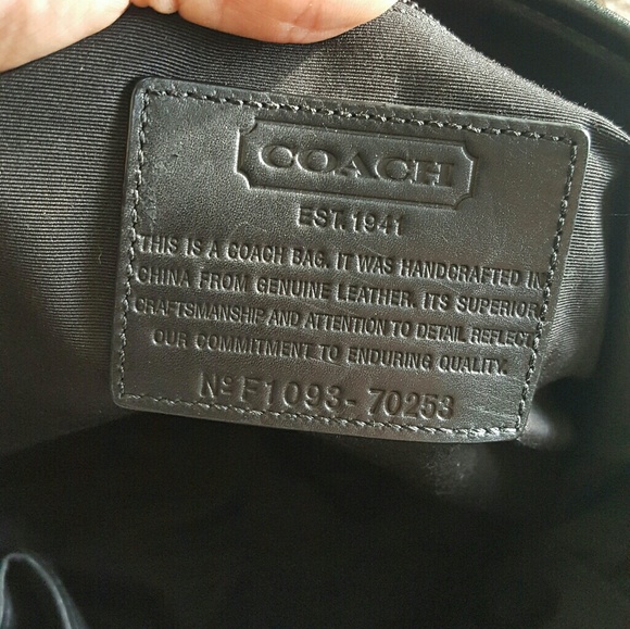 Coach Op Art Black Business laptop bag Men's - Picture 6 of 7