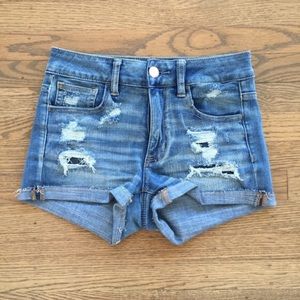 AE X4 high waisted shorts
