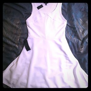 White scalloped dress