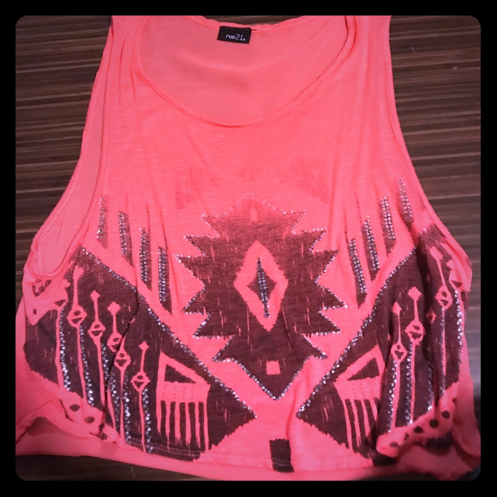 Pink crop top