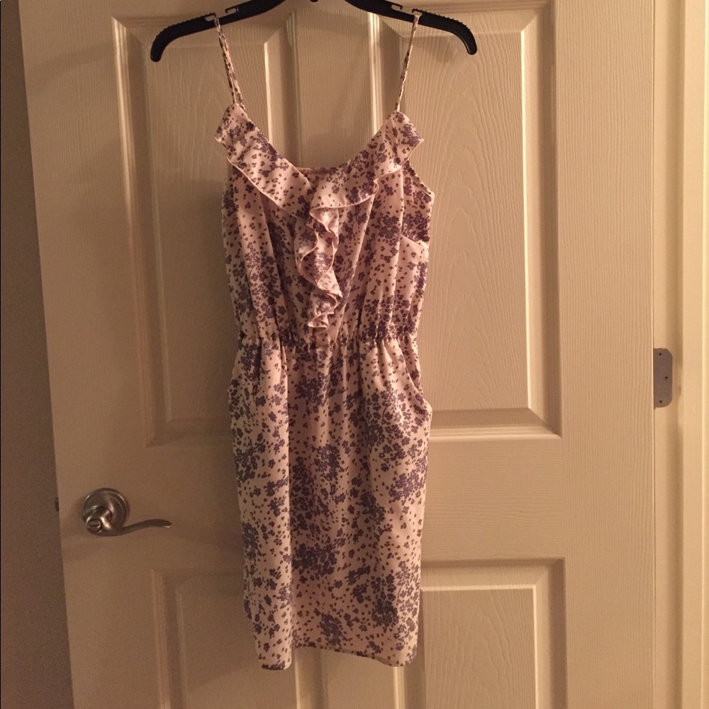 Blush pink and gray dress