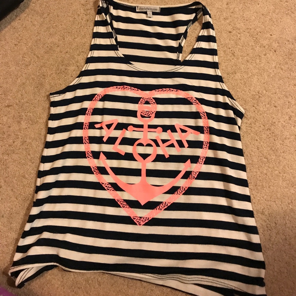 Swing striped tank top