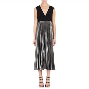 A.L.C. Emilia Pleated Metallic Maxi dress sz6
