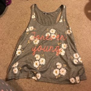 Super cute "Forever young" tank top