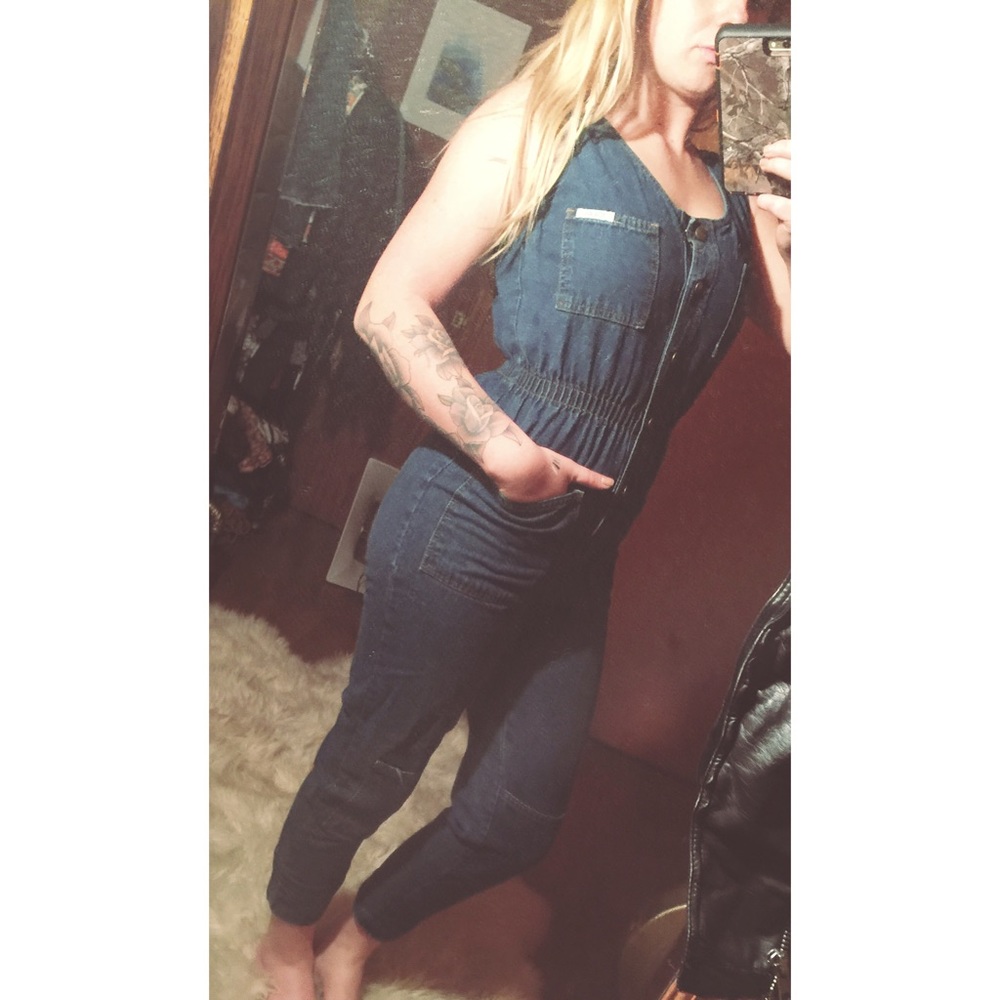 Jean jumpsuit / overalls / jumper