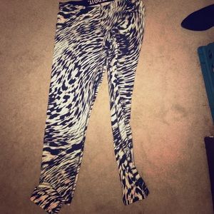 Nike leggings multi color zebra stripe