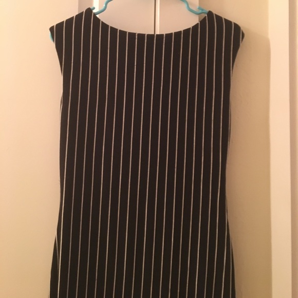 Calvin Klein black and white stripped sheath dress - Picture 3 of 3