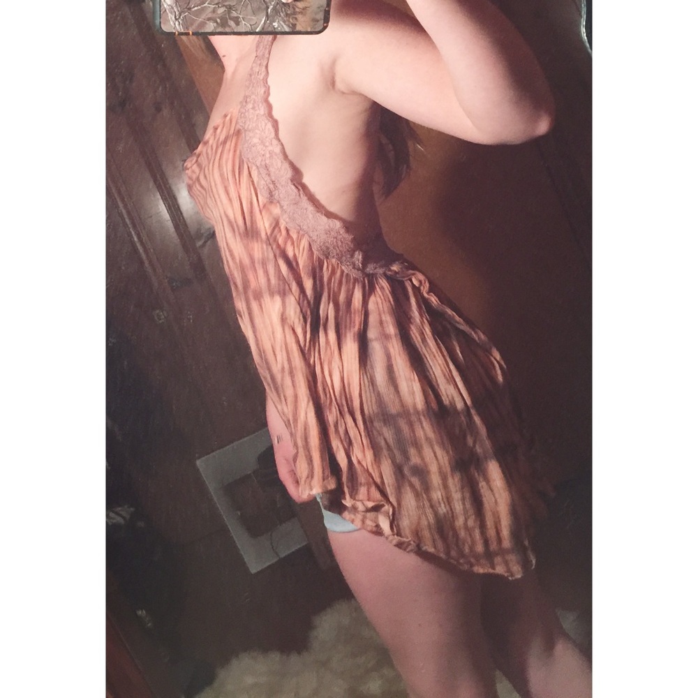 Free People halter open back top