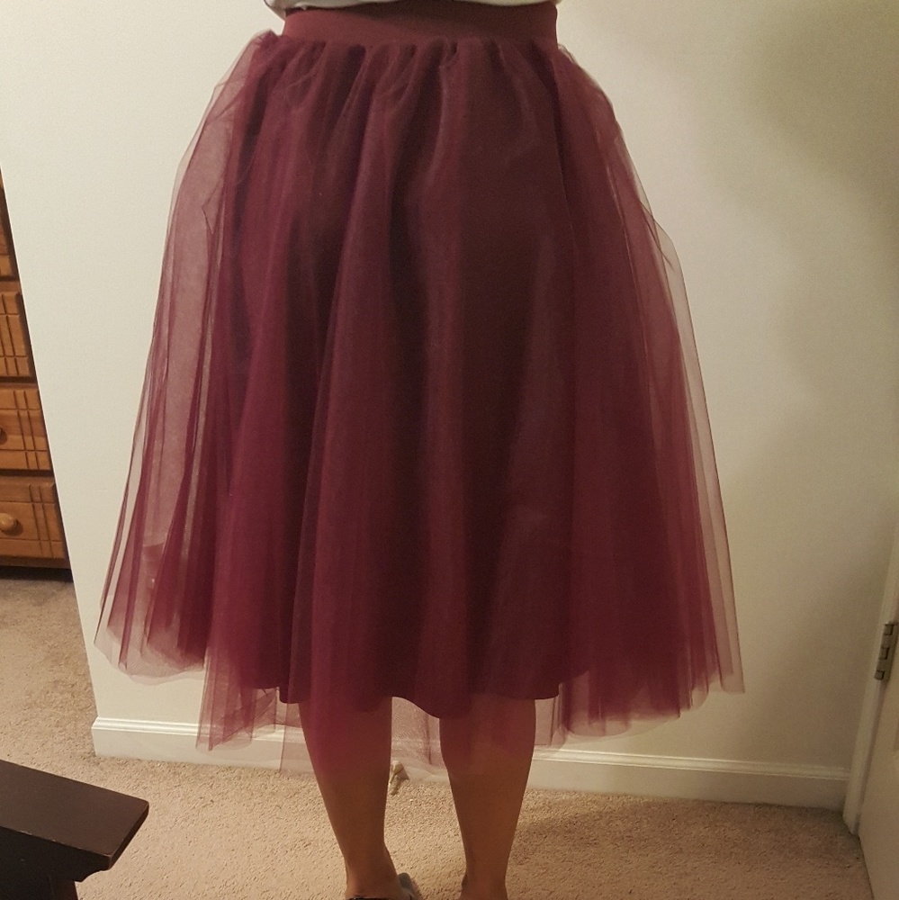 Midi Tulle Skirt