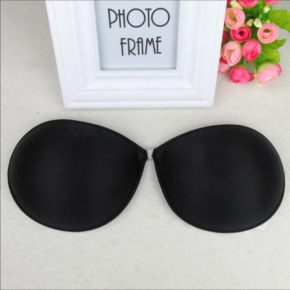 Strapless, backless stick on bra