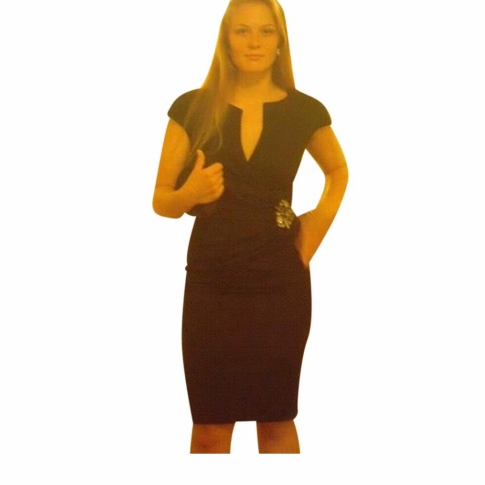 Tadashi Shoji Pleated Sheath Dress