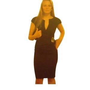 Tadashi Shoji Pleated Sheath Dress