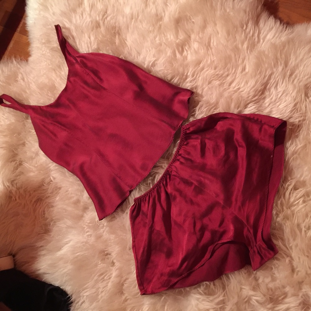 VS silky nighty set, high waisted shorts and tank