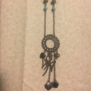 Dream catcher angel necklace