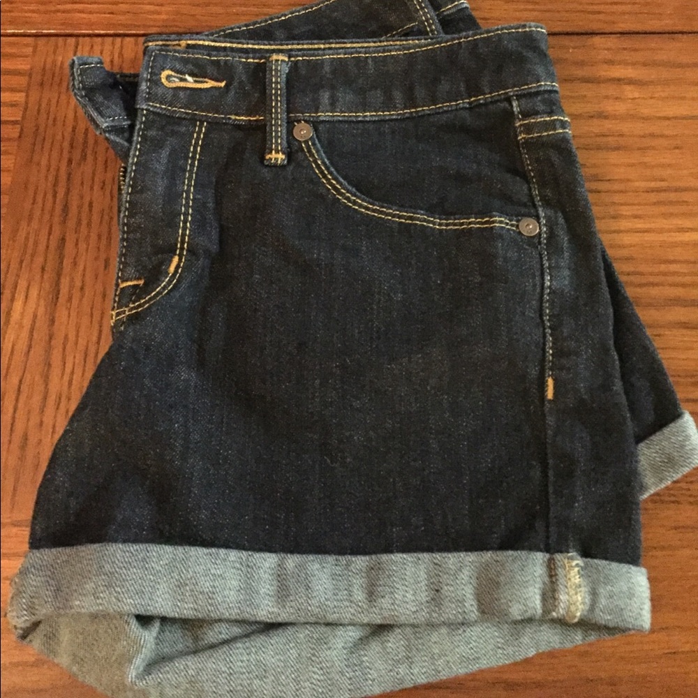 Mossimo dark wash denim shorts