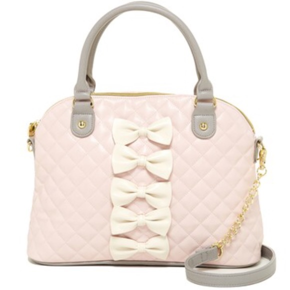 Betsey Johnson Handbags - New Betsey Johnson Petite-Chic Bows Dome Satchel!