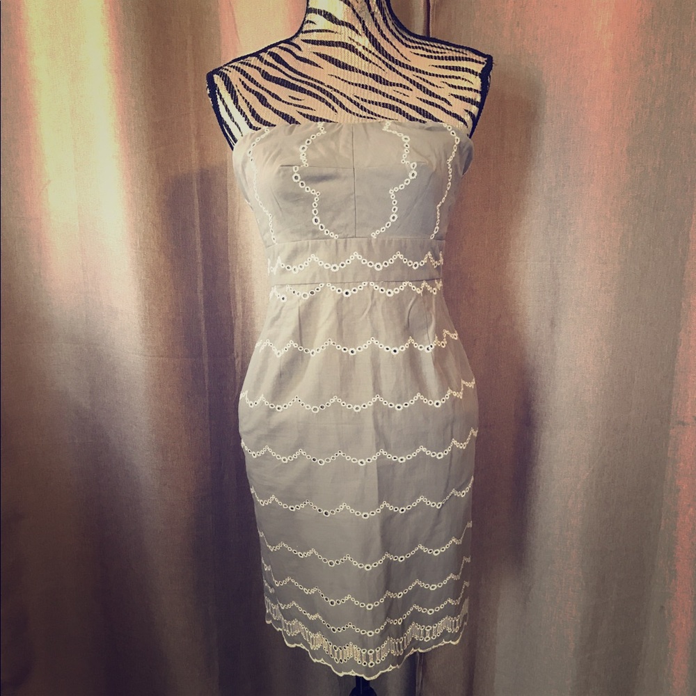 J CREW STRAPLESS DRESS