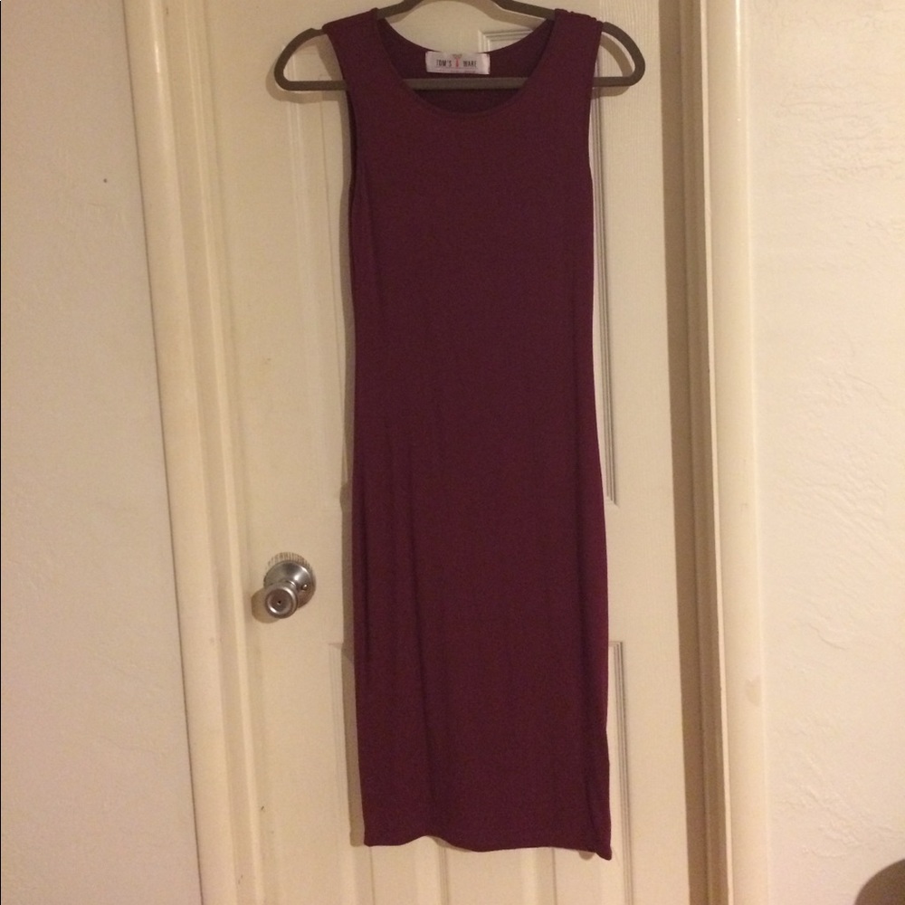 Bodycon dress - Bergundy