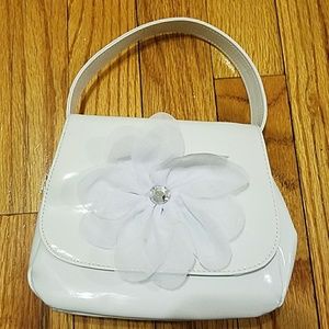 Children's white purse