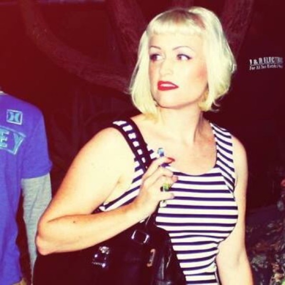 Striped Express skater dress